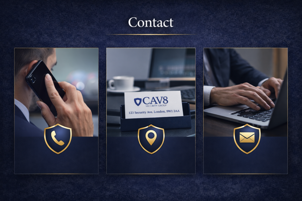 Contact CAV8 Security Group